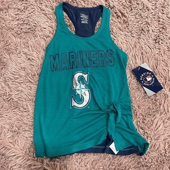 Mlb Genuine Merchandise Girl Seattle Mariners Blue Tank - Picture 1 of 7